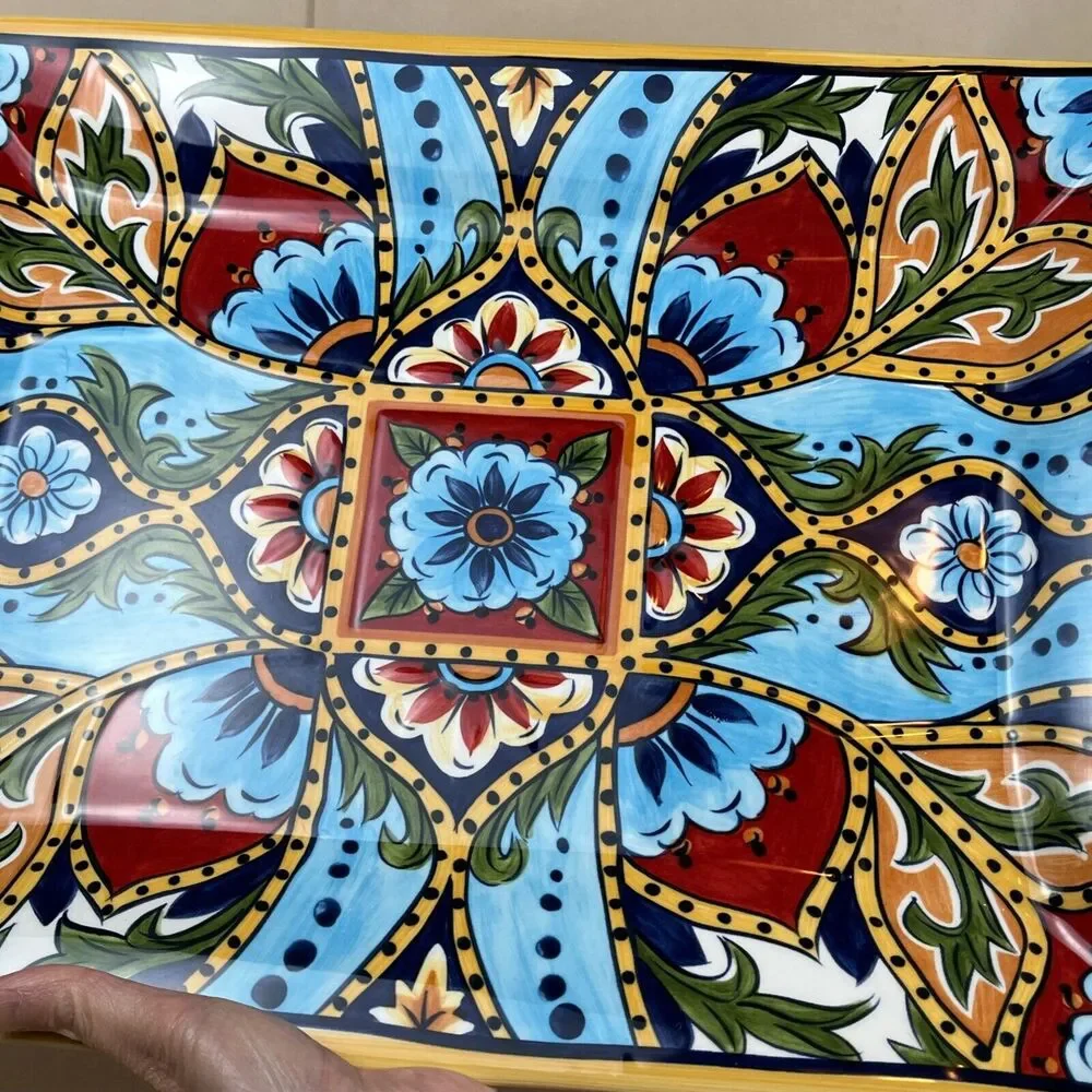 ESPANA Tabletops‎ Unlimited LA BARCA Rectangular Serving Platter 16X12” Mint